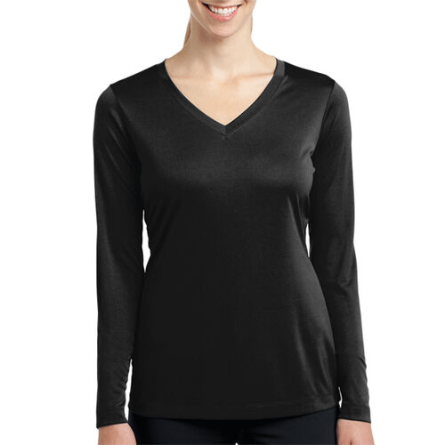 Castaic GS L/S Dry Fit V-Neck - Ladies Thumbnail